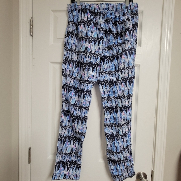 Lilly Pulitzer Taron Mid Rise Linen Pant Size Medium. - Picture 3 of 13